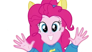 😁 Pinkie Pie My Little Pony kartun, animasi, karakter, persahabatan, gadis, anak-anak telegram sticker