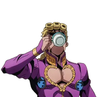 ☕️ Giorno Giovanna JoJo's Bizarre Adventure Anime, Giorno, Jojo, Getränk, Tee, Tasse whatsapp sticker