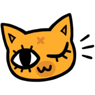 😉 แมว, สัตว์, ขยิบตา, สติกเกอร์, การ์ตูน, น่ารัก telegram sticker