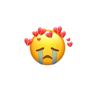 😭 Emoji, Traurig, Weinend, Herzschmerz, Gebrochene Herzen telegram sticker