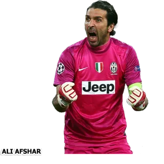⚽ Jeep Penjaga Gawang, Sepak Bola, Atlet, Olahraga, Gianluigi Buffon, Juventus telegram sticker