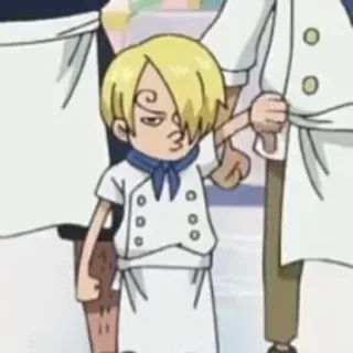 👎 Sanji One Piece Аниме, Мультфильм, Повар, One Piece, Санджи whatsapp sticker