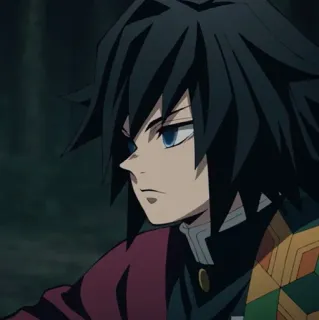 🌊 Giyu Tomioka Demon Slayer アニメ, 鬼滅の刃, 冨岡義勇, キャラクター, 剣, 漫画, アニメーション whatsapp sticker
