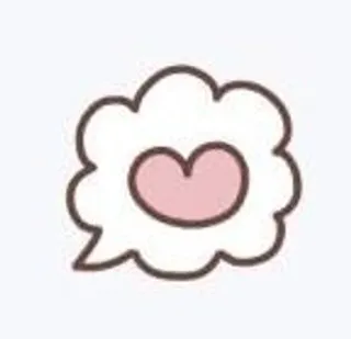 ➰ heart, cloud, love, cute, speech bubble, pink telegram sticker