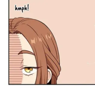 👾 hmph! dessin animé, expression, visage, hmph, femme, énervée telegram sticker