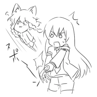🚀 anime, manga, girl, kawaii, cute, cartoon telegram sticker