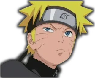 🤨 Naruto Uzumaki Naruto anime, manga, ninja, naruto, uzumaki, sticker, cartoon telegram sticker