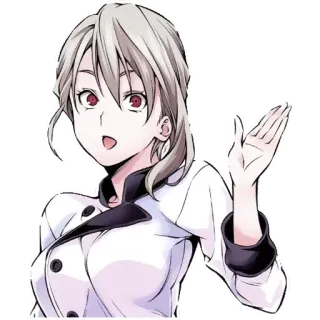 👋 Anime, Koch, Frau, Köchin, Manga telegram sticker