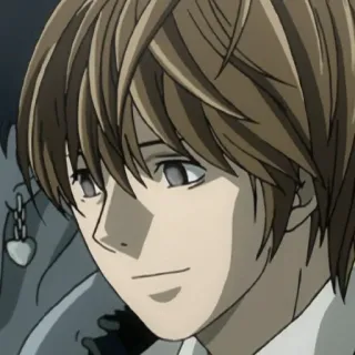 ☺️ Light Yagami Death Note Anime, Death Note, Light Yagami, Personaje, Manga telegram sticker