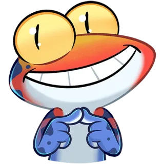 😁 überheblich, frosch, cartoon, meme, charakter, anime hände telegram sticker