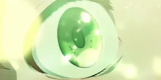 🤯 occhio, verde, anime, manga telegram sticker