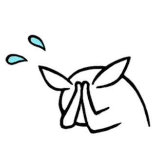 🙏 triste, pleurs, inquiet, larmes, dessin animé, émotion whatsapp sticker