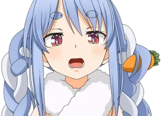 😦 Pekora Anime, Vtuber, Pekora, Hololive, Kawaii, Lindo telegram sticker