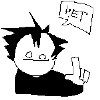 ❌ НЕТ no, negativo, rechazo, ruso telegram sticker