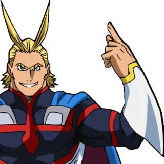 ☝️ All Might My Hero Academia Anime, Superhéroe, Personaje, My Hero Academia, All Might telegram sticker