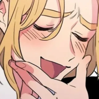 😆 卡通, 动漫, 表情, 笑, 喜悦, 脸, 微笑 whatsapp sticker