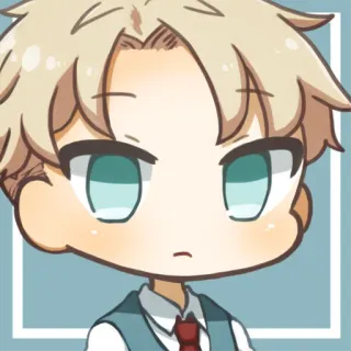 😐 Animé, Dessin animé, Mignon, Chibi, Art telegram sticker