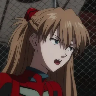 😡 Asuka Langley Sohryu Neon Genesis Evangelion Anime, Personaje, Retrato, Evangelion, AsukaLangley telegram sticker