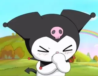 💕 Kuromi kuromi, sanrio, dibujos animados, anime telegram sticker