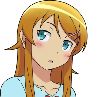 😒 anime girl, cute, cartoon, blush, expression, character, portrait telegram sticker
