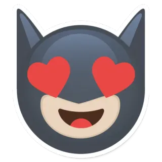 😍 cat, love, emoji, heart eyes, animal, sticker telegram sticker
