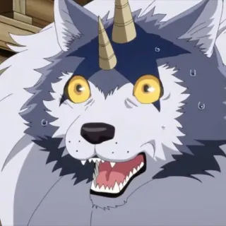 😱 loup, anime, monstre, furry, créature fantastique telegram sticker