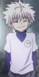 😇 Killua Zoldyck Hunter x Hunter Anime, Manga, Hunter x Hunter, Killua Zoldyck, Charakter telegram sticker