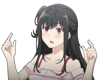 😳 Anime, Mädchen, Süß, Charakter, Animation telegram sticker