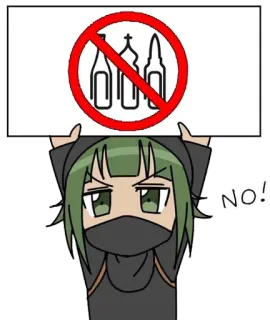 Isis-Chan by @fStikBot telegram stickers