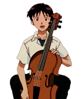 Shinji Ikari whatsapp stickers