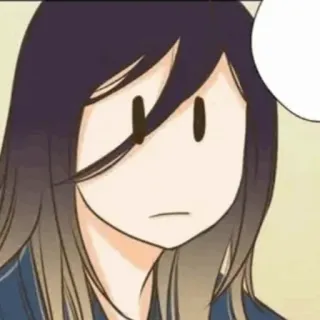 🍙 dessin animé, animé, portrait, personnage, femme, fille telegram sticker