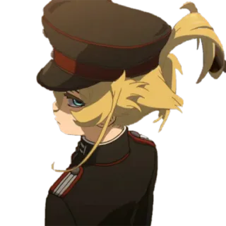 😒 Tanya Degurechaff Saga of Tanya the Evil anime, military, isekai, magic, fantasy, war, female protagonist, Tanya Degurechaff, Saga of Tanya the Evil telegram sticker