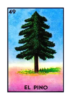 🌲 EL PINO 로테리아, 엘 피노, 나무, 소나무, 멕시코 로테리아 telegram sticker