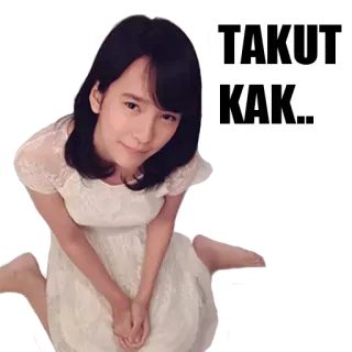 😖 TAKUT KAK... wanita, takut, ketakutan, ekspresi, orang whatsapp sticker
