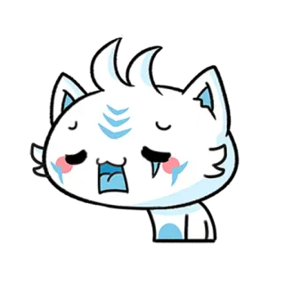 😩 고양이, 귀여운, 만화, 동물 telegram sticker