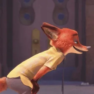 🦊 Nick Wilde Zootopia fuchs, charakter, cartoon, tier, zoomania, nick wilde telegram sticker