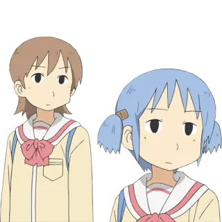 😑 Anime, Mädchen, Charakter whatsapp sticker