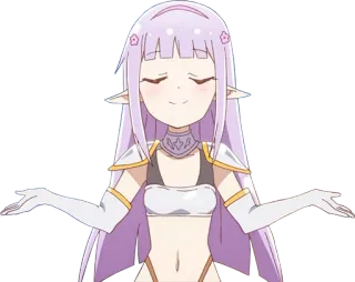 🤷‍♀️ Anime, Elfe, Weiblich, Süß, Charakter whatsapp sticker