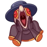 😫 ужасы, монстр, существо, жуткий, в шоке, страх telegram sticker