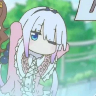 ☁️ Kanna Kamui Miss Kobayashi's Dragon Maid Anime, Kanna, Kanna Kamui, Dragon Maid, Carino, Kawaii telegram sticker