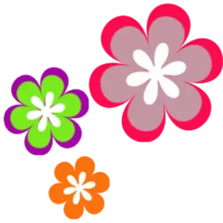 Ⓜ️ Blume, Blumenmuster, Natur, süß, Aufkleber whatsapp sticker