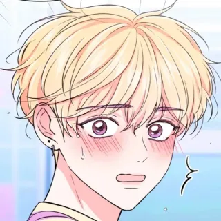 📹 애니메이션, 만화, 캐릭터, 홍조, 귀여운, 일러스트 telegram sticker