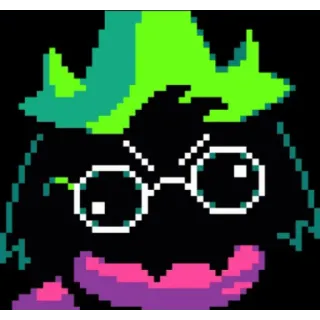 🤯 Ralsei Deltarune ralsei, deltarune, pixel art, videojuego, mono telegram sticker