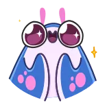 🤩 cute, kawaii, eyes, glitter telegram sticker