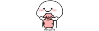😋 cute, cartoon, kawaii, pink, character whatsapp sticker