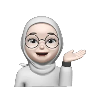 🦴 Emoji, Hijab, Frau, Avatar, Freundlich, Islamisch telegram sticker
