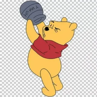 😐 Winnie the Pooh HONEY winnie the pooh, disney, cartoon, honey, bear telegram sticker