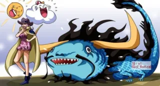 🐟 Nico Robin One Piece Anime, One Piece, Nico Robin, Kaido telegram sticker