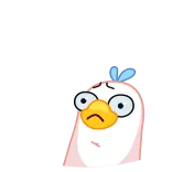😱 A птица, животное, милый, наклейка, мультфильм, мем telegram sticker