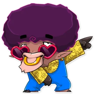 👏 tier, stier, comic, lustig, herzbrille, aufkleber, tanzen telegram sticker